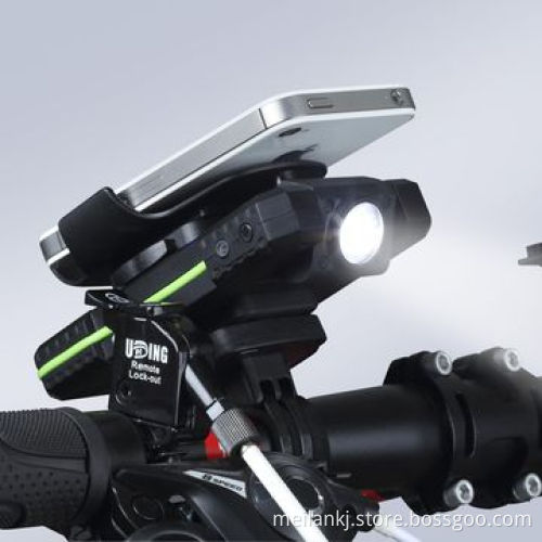 Waterproof bicycle power bank with LED light and SOS function